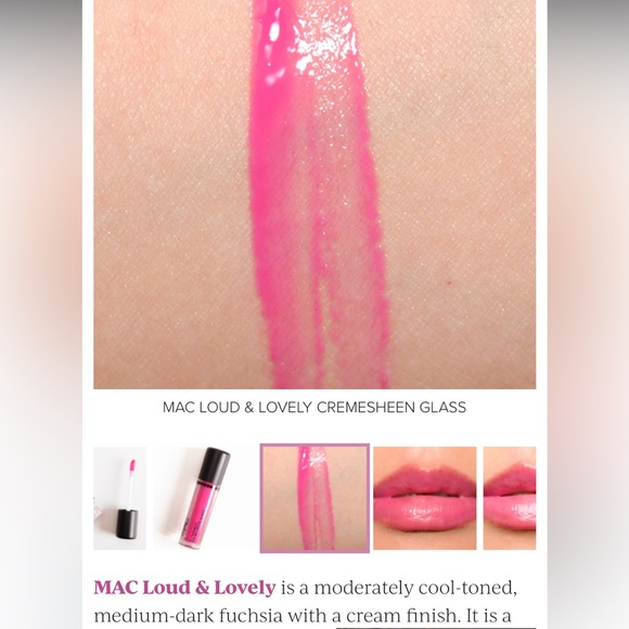 LOUND & LOVELY MAC CREMESHEEN GLASS Limited Edition - Picture 6 of 13